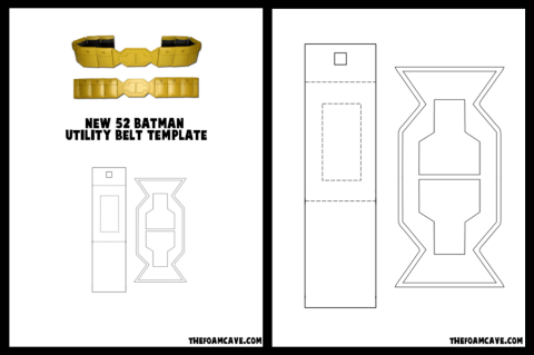 Template for New 52 Batman Utility Belt - The Foam Cave