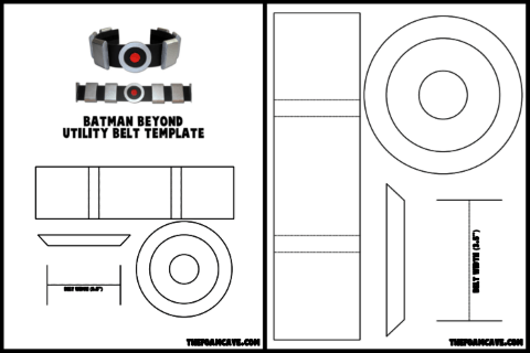Template for Batman Beyond Utility Belt – The Foam Cave