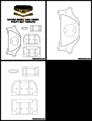 Template for Batman Begins/ Dark Knight Utility Belt – The Foam Cave