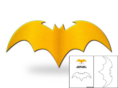 Template for Batgirl Chest Emblem – The Foam Cave