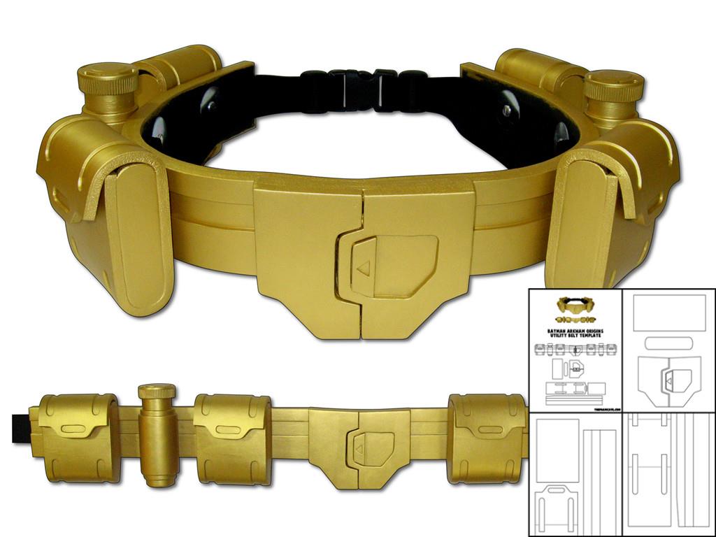 Template for Arkham Bat Utility Belt – The Foam Cave