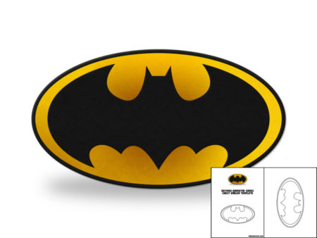 Template for Bat Animated Series Chest Emblem – The Foam Cave