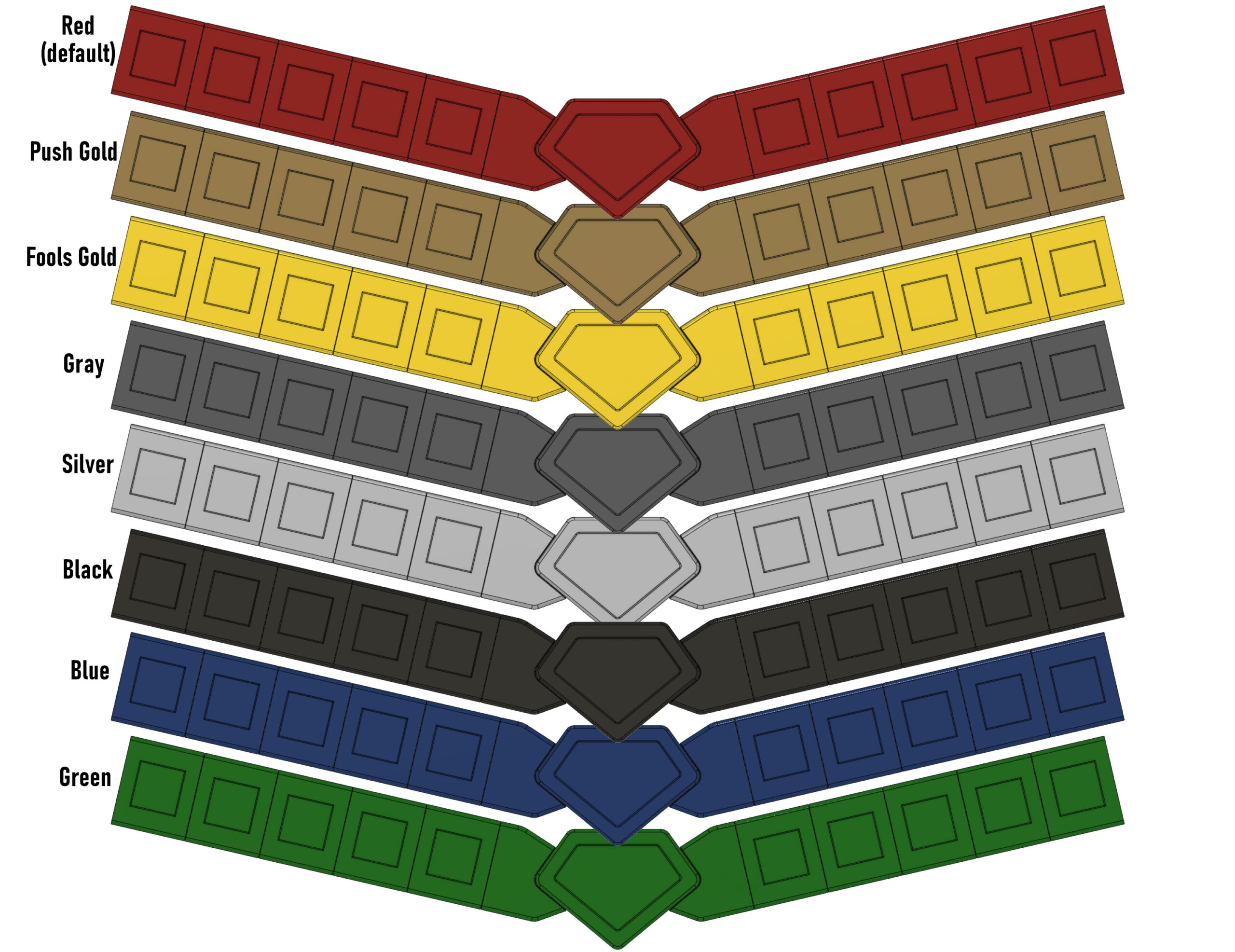 New 52 Superman Belt color options