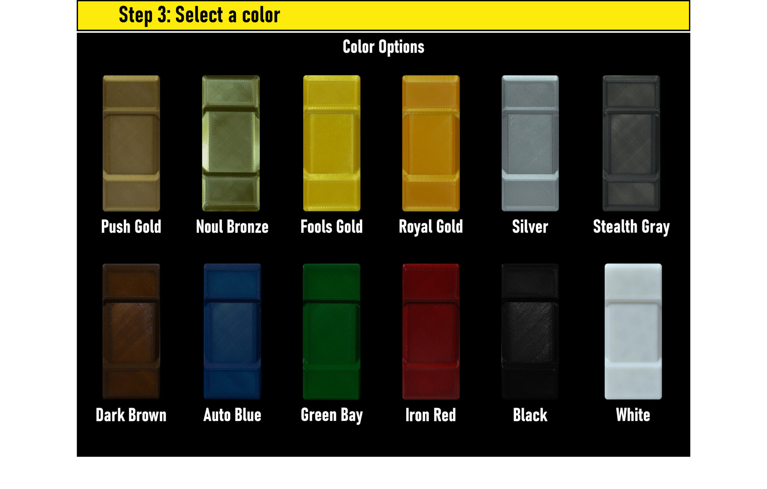 Step 3 Color Options