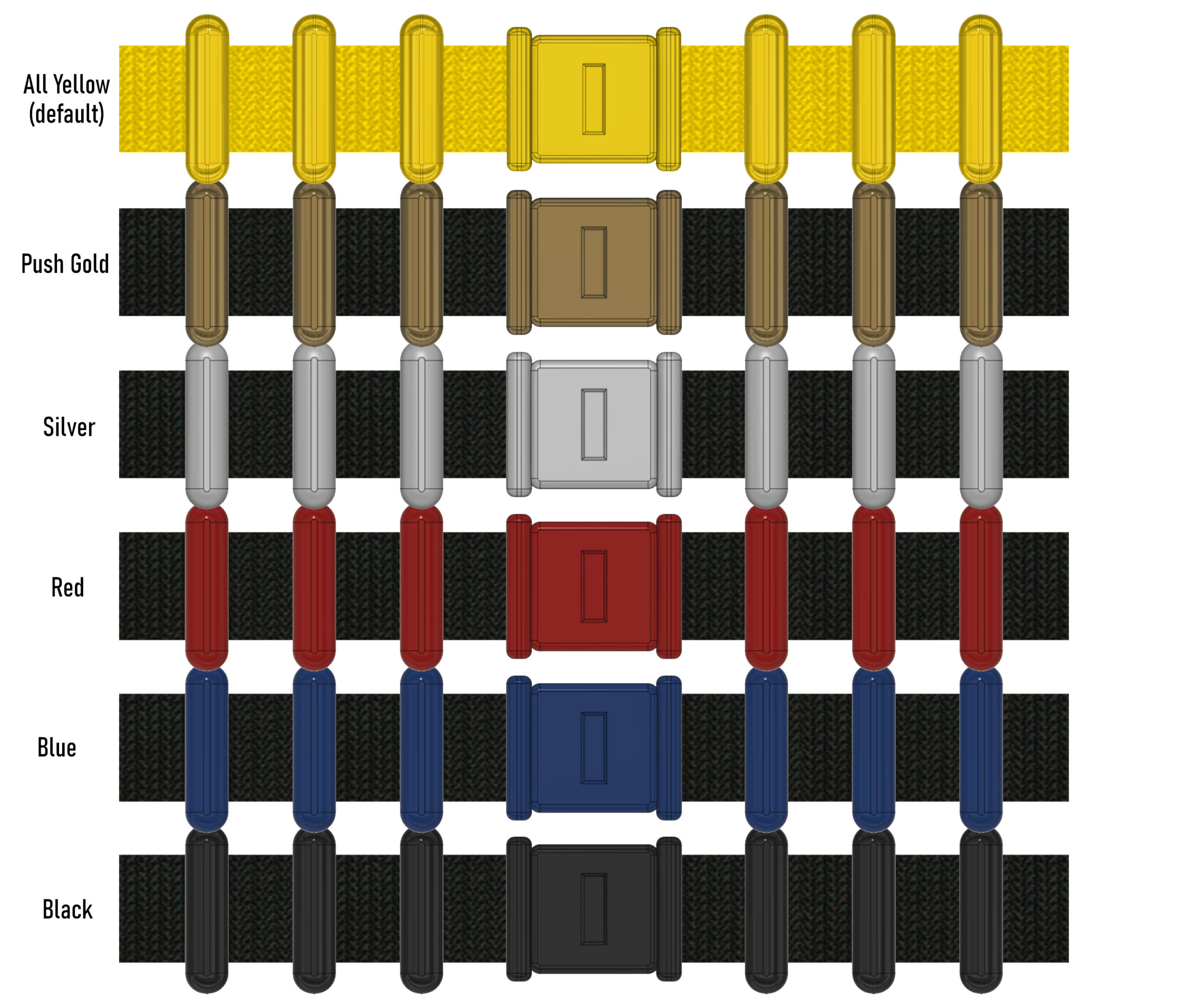 child belt color samples